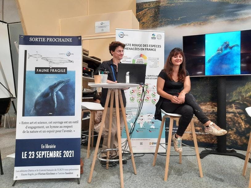 Sandrot et Florian Kirchner, congrès mondial de l'UICN, Marseille, le 6 septembre 2021